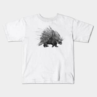 Porcupine with Extended Quills Kids T-Shirt